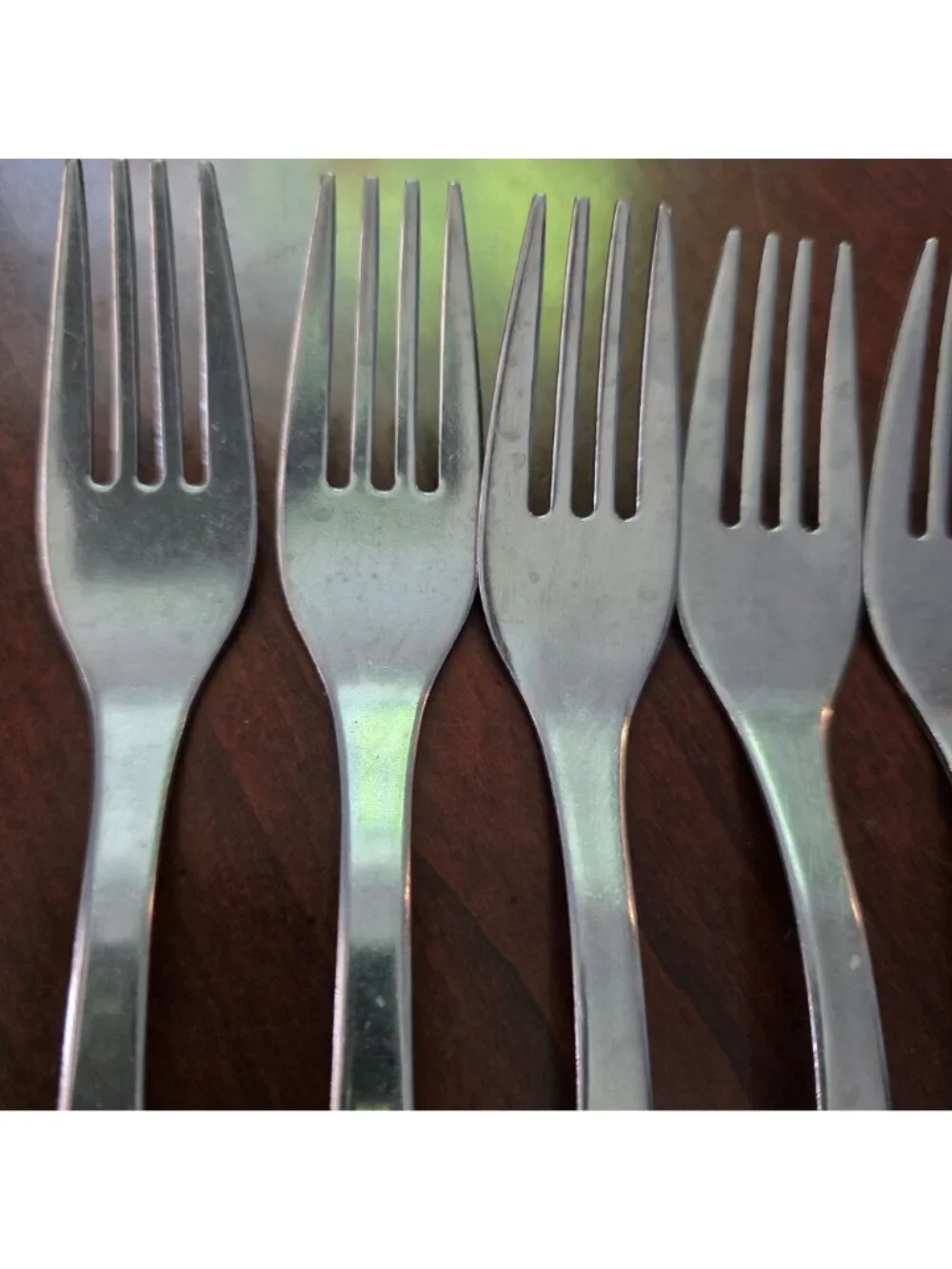 Set Of 7 Ikea 22185 Stainless Steel Dinner Forks Flatware Silverware
